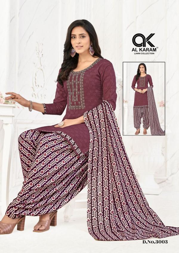 Al karam Diamond Vol-3 Soft Cotton Designer Dress Material